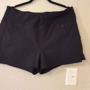 Black casual shorts